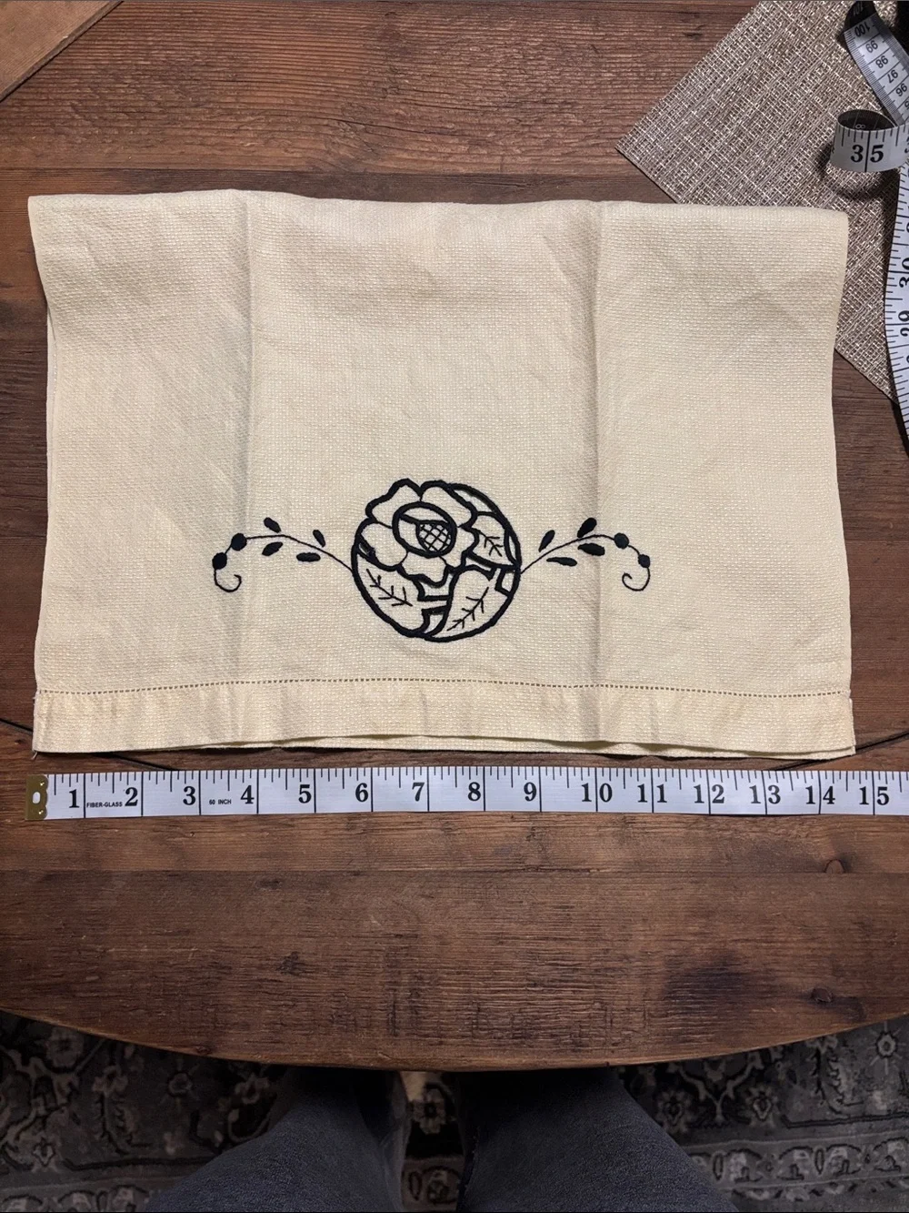 Vintage embroidered Tea Towel